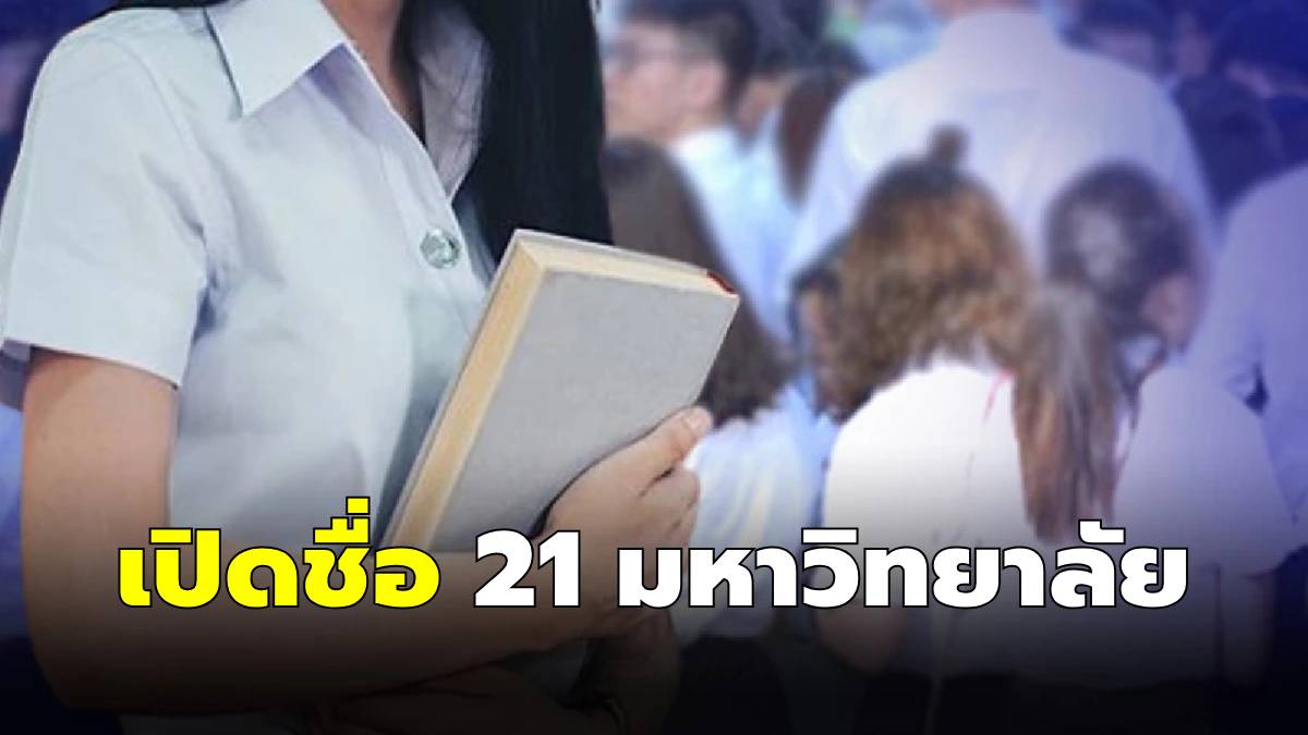 เปิดรายชื่อ 21 มหาวิทยาลัยไทย ติดอันดับมหาวิทยาลัยโลก THE WUR 2026